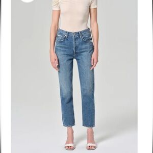 AGOLDE RILEY HIGH RISE STRAIGHT CROP